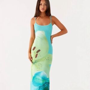 Peppermayo Blue and Green Dress